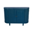 thumbnail image 5 of 47''Oval Storage Cabinet with 4 Doors,Buffet Sideboard Cabinet with Storage, Fluted Accent Storage Cabinet with Curvy Edge, Sliding Door, Freestanding Credenza, Console Table for Living Room, Kitchen, 5 of 12