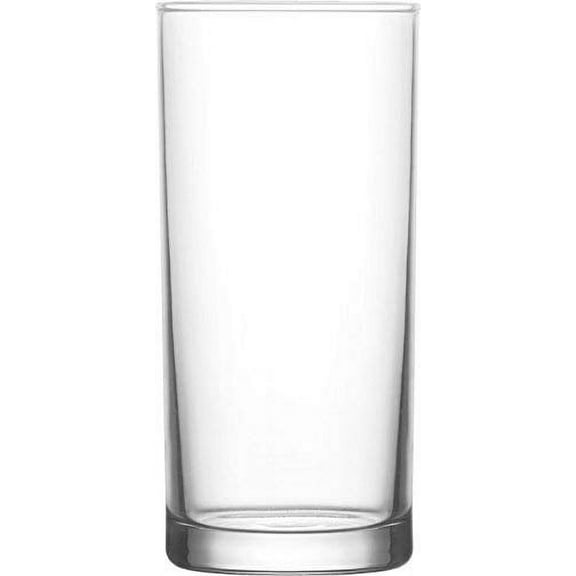 Madison - Classic Highball Drinking Glasses, 10 Ounce | Heavy Base Prevents Tipping – Thick and Durable – For Water, Juice, Soda, or Cocktails – Dishwasher Safe – Set of 6 Clear Glass Tumblers