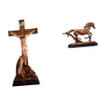 thumbnail image 1 of Estatua católica,Colección religiosa de la estatua de la Virgen María,Figura de la cruz de Jesús Escultura católica decoración,Figura de caballo,Escultura de figura de caballo en, 1 of 8