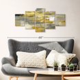 thumbnail image 2 of Elephant Stock Urban Walkway Wall Art - Horizontal Multi Panel Canvas - Living Room Wall Decor - Abstract Multi Panel - Gray And Yellow Decor By Silvia Vassileva - 42" x 19", 2 of 4
