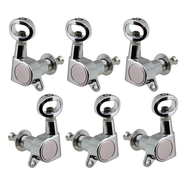 Esquirla 6pcs Hollow Handle Full Closed Tuning Keys Tuner for Electric Guitar