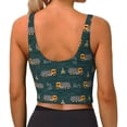 thumbnail image 3 of Vsdgher Machine Print Women Sleeveless Athletic Tank Top Built-in Bra Camisole Sports Vest for Yoga Running Fitness Exercise with Removable Pads, 3 of 8
