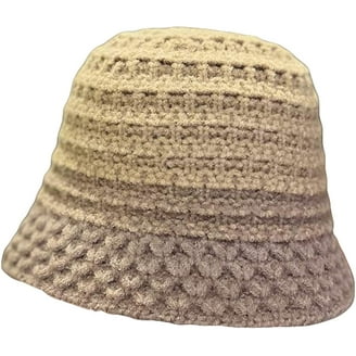 CoCopeaunts Bucket Hats for Men LCE Hemp Thread Vintage Hand
