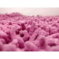 thumbnail image 6 of DaDa Bedding Fuchsia Magenta Pink Shaggy Soft Chenille Noodle Carpet Rug Bath Mat, 6 of 11