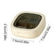 thumbnail image 3 of Mini caja de almacenamiento portátil de plástico, pequeño organizador de viaje para uso doméstico, compartimento compacto con tapa de seguridad, color beige, blanco, marrón y verde, apto para aliment, 3 of 6