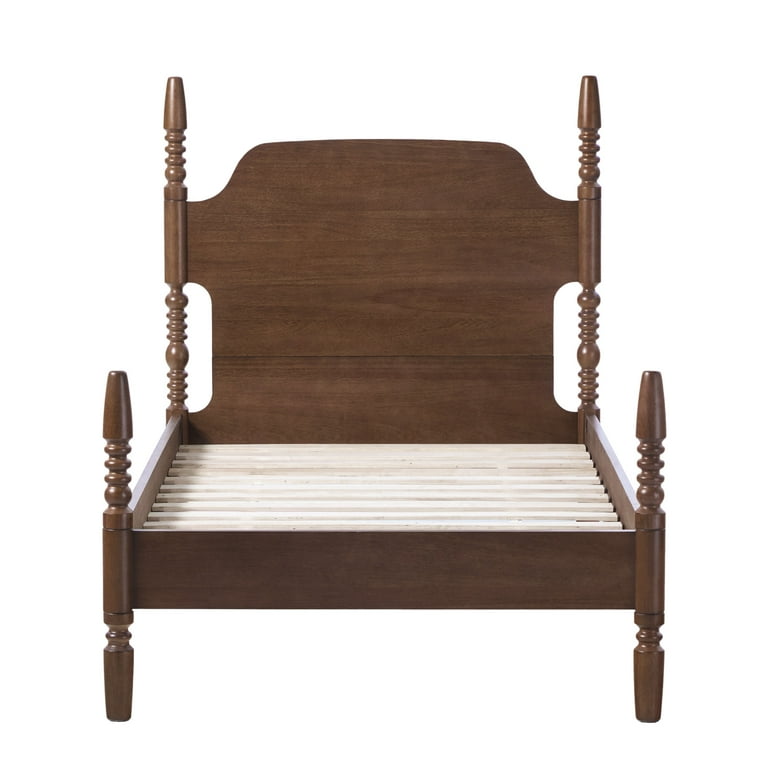 Traditional Walker Edison Easy Assembly Solid Wood Vivienne Twin