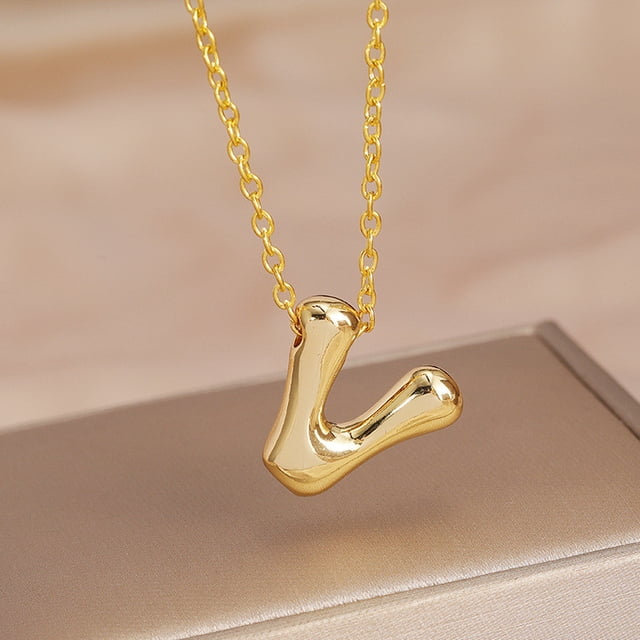 Collar para Mamá,Collar de Letra Inicial de Oro Joyería de Aleación Personalizada para Ella,Regalo para el Aniversario Del Cumpleaños de la Madre,Collar Inicial de Oro,,