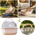 thumbnail image 2 of Portable Hamster Travel Carrier Cage with Water Bottle, Transparent Small Pet Outdoor Carry Case,Colour as Pictured, 2 of 7