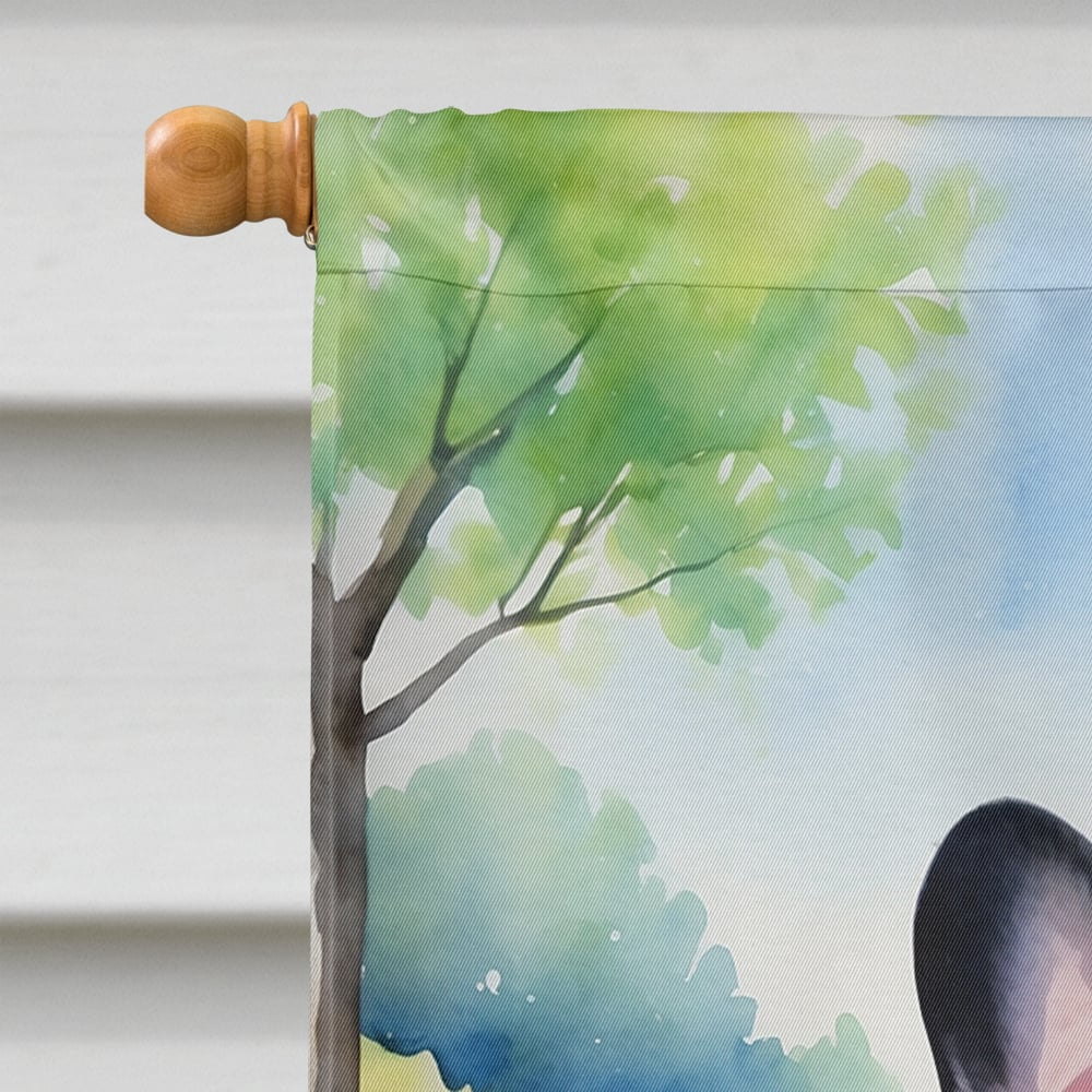 French Bulldog Spring Path House Flag 28 in x 40 in
