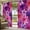 DeepPink Purple Beige, variant on Outdoor Curtains for Patio Waterproof, Watercolor Flowers Outdoor Privacy Panels Grommet, Spring Floral Country Pink Purple Blackout Outside Curtains for Porch/Cabana/Pergola/Gazebo 54"x108", 1 Panel
