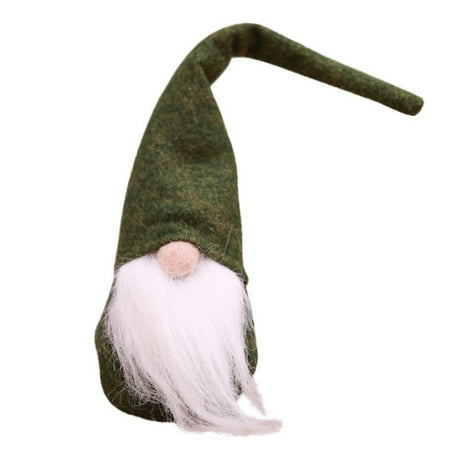 Christmas Handmade Ornaments Handmade Christmas Mini Santa Claus Tomte Plush Doll Gnome Ornament Home Decor ()