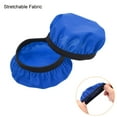 thumbnail image 4 of Uxcell 2.36-3.54 Inch Earphones Flexible Fabric Covers, Blue Washable Headphone Covers, 2 Pairs, 4 of 5