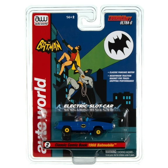 Aw Sc395 R1 Slot Car Classic Comic Book 1968 Batmobile Blue Hobby Exclusive