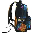 thumbnail image 3 of Cartoon KirBy Backpack KirBy Casual Daypacks Wear- Resistant Travel Bags Laptop Bag For Unisex Cute KirBy Rucksack Merch Gifts,Style-1, 3 of 5