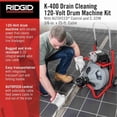 thumbnail image 4 of Ridgid 100 ft Corded Drain Cleaning Machine, 115V AC 27008, 4 of 8