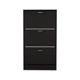 thumbnail image 2 of Wooden Cabinets, Inola High Pull Down Shoe Rack, Shoe Storage, Entryway, Bedroom, Black, Black Living Room Cabinets,Particle Board Cabinets With Doors, Furniture Primary Living Space Cabinets, 2 of 8