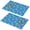 Pioneer Flower Floral-2, variant on Placemat, Pioneer Flower Floral Print Pattern Place Mats Table Mat Set Of 2, PVC Washable Placemats for Party Kitchen Dining Decoration, 18x12 Inch, Fade Resistant