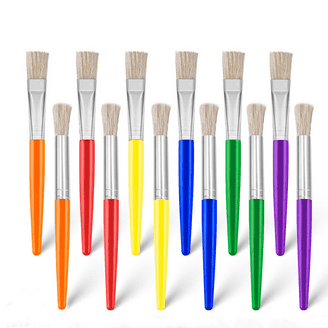 LNKOO 30pcs kids' Washable Paintbrush Set for Early Learning