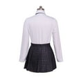 thumbnail image 6 of Red Blazer and Plaid Skirt Set - Youthful School Uniform Style Stage Outfit for Women, 6 of 8
