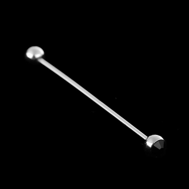 Corbata Pin Perfecl para Hombres con Rhinestone negro