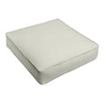 thumbnail image 3 of Sorra Home  Indoor/Outdoor Solid Deep Seating Corded Cushion 22.5 x 22.5 x 5 Deep Seat Cushion Corded - Ivory, 3 of 5
