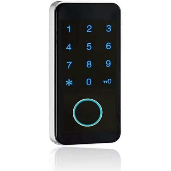 Smart Biometric Cabinet Lock, Keyless File Drawer Wardrobe Lock, Child Safety Electric Fingerprint Lock Keypad Passcode Electronic Smart Lock for Interior Door