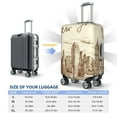 thumbnail image 4 of Kdxio New York Pattern Luggage Cover for Travel,Elastic and Durable,Fits 18-32 Inch,Anti-Scratch Suitcase Protector-No luggage included, 4 of 5