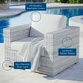 thumbnail image 2 of Modway Convene Outdoor Patio Armchair in Light Gray White, 2 of 8