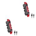 thumbnail image 4 of relayinert USB Bike Tail Light Bicycle Safety Cycling Reminding Rear Lamp Waterproof Taillight Wide Range Accessories Gear Red 2Set, 4 of 6