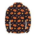 Halloween Mens Sweatshirts Stand Collar TShirts Button Up Shirts Long