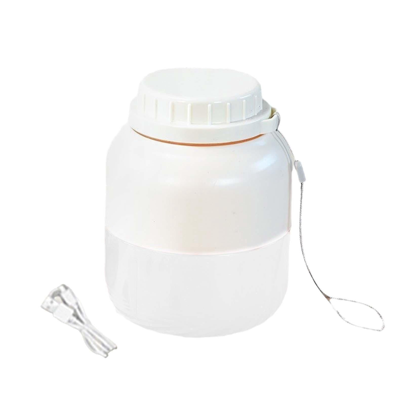 Baoblaze Electric Juicer Cup 800ml Fruit Juicer for Fitness Outdoor Camping Household White