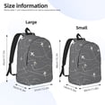 thumbnail image 4 of Easygd Airplane Routes Around The World Canvas Backpack: Stylish, Lightweight, and Versatile with Large Capacity and Adjustable Straps –, 4 of 7