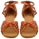 thumbnail image 4 of BRIGHTFUFU 1 par de zapatos de tacón alto con correa anudada Tacones altos Zapatos de baile latino para dama - Talla 40 (dorado), 4 of 7
