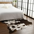 thumbnail image 2 of Softlife Cowhide Rug Cute Cow Print Western Rug for Living Room Area Floor Cow Hide Carpet for Bedroom Decor Furniture,2.3'x3.6',Brown, 2 of 7