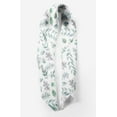 thumbnail image 2 of Bimba White & Oak Leaves Watercolor Printed Pure Silk Scarf Neck Wrap Summer Hair Bandanas For Women 40 x 80 Inches, 2 of 6