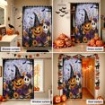 thumbnail image 5 of Shower Curtains for Bathroom-36"x72",Halloween Scary Pumpkin Flower Waterproof Bath Curtain Grommet Shower Curtain Set with Hooks, 5 of 9