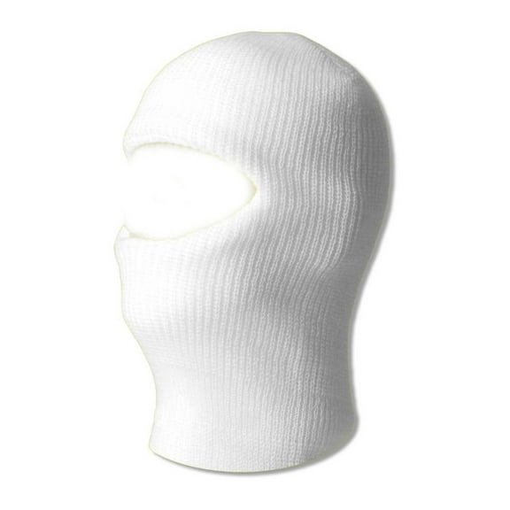 Top Headwear One 1 Hole Ski Mask - White