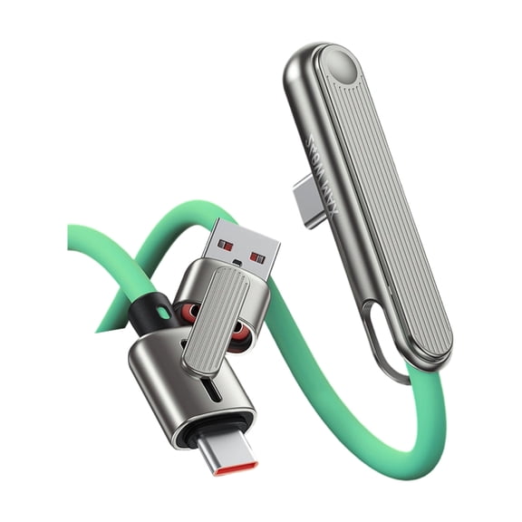 Tizuqe 240W Folding Stand Data Cable 2 in 1 Fast Charging Phone Holder Braided Charging