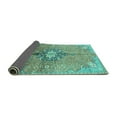 thumbnail image 2 of Ahgly Company Indoor Rectangle Persian Turquoise Blue Traditional Area Rugs, 8' x 12', 2 of 4
