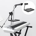 thumbnail image 3 of Microphone Stand Plastic Tray with Phone Holder Mic Stand Clamp-On Rack Tray Holder, 3 of 7