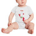 thumbnail image 4 of Peru Map Flag Cute Baby One-pieces (White, 12-18 Months), 4 of 5