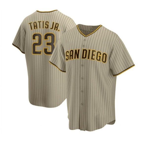 Men's San Diego Padres Baseball Jersey TATIS JR.23# SOTO 22# MACHADO 13# Adult Replica Player Name Navy Jersey