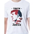 thumbnail image 4 of DC Mens' Superman Silhouette Truth Justice Sleep Pajama Set Shirt Pant, 4 of 7