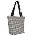 thumbnail image 3 of Kdxio Houndstooth Black And White Women Reusable Grocery Bags Foldable Ripstop,Reusable Shopping Bags for Shopping,Gym,Gift, 3 of 8