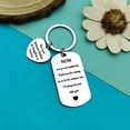 thumbnail image 4 of Mom Gift from Daughter Wedding Day Gift for Mother of Bride Mother Keychain Mom Appreciation Gift Thanksgiving Christmas Birthday Gift Mothers Day Keyring The Love Between Mother & Daughter is Forever, 4 of 4