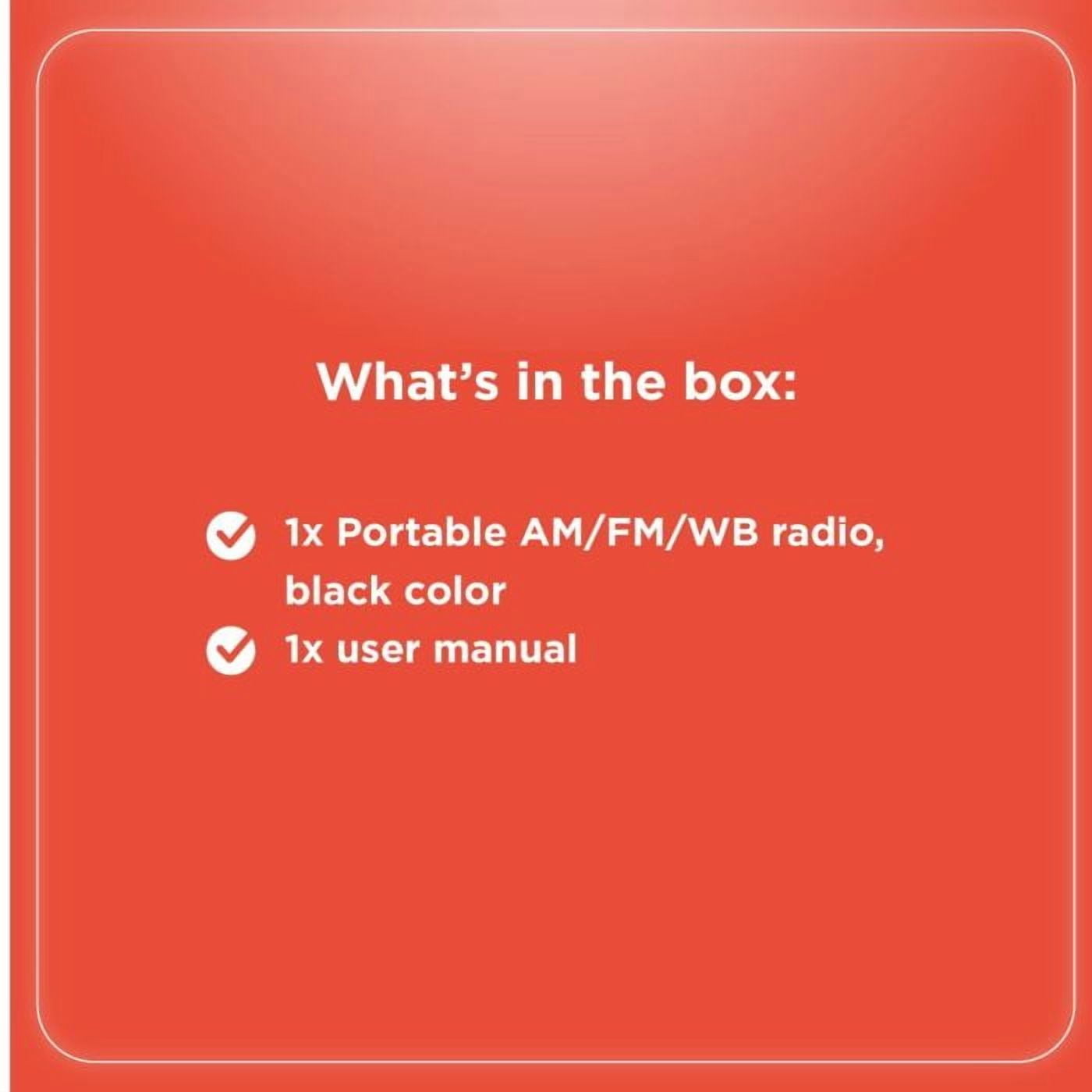 RadioShack Portable AM/ FM Radio with Weather Band and Handle 1202273