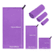 thumbnail image 4 of Set 3pz Toalla Bloosom  De Microfibra Secado Rápido Toalla Deportiva Gym Violeta, 4 of 4