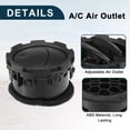 thumbnail image 4 of Panel de ventilación de aire para Ford F-250 Super Duty 2011-2016, rejilla de aire acondicionado duradera, negra, 1 pieza, 4 of 6