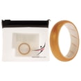 thumbnail image 1 of Anillo de boda BR sólido de silicona - Blanco-Oro de ROQ para mujer - Anillo de 6 mm, 1 of 1