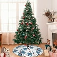 thumbnail image 7 of Yiaed Lilies Flowers Print Christmas Tree Skirt , Tree SkirtsTree Mat for Christmas Winter Holiday Indoor Decorations-30", 7 of 7